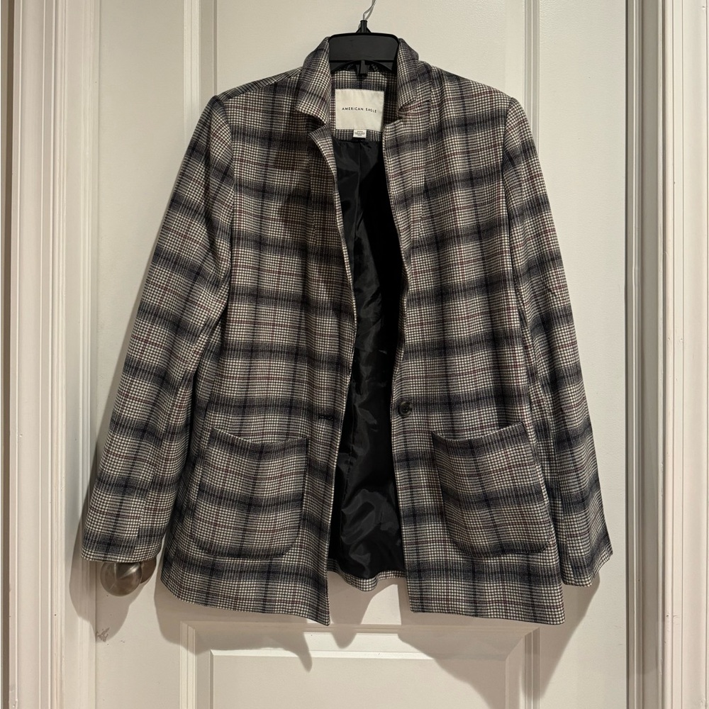 American Eagle Plaid Blazer - Size Small